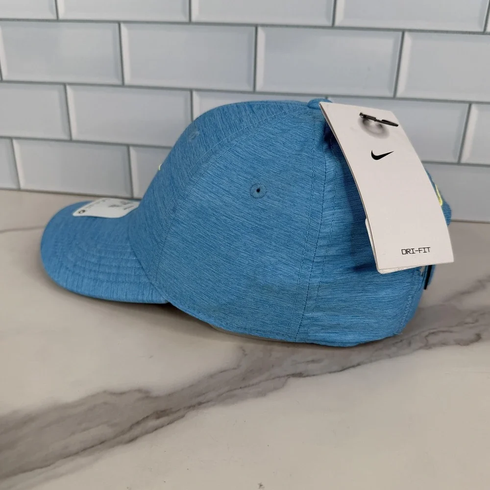 Nike Hat Cap Strap Back Mens S/M Blue Dri-FIT Club Cap Training Unisex‎